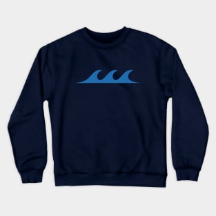 wave in sea beach ocean Crewneck Sweatshirt